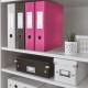 Biblioraft Leitz 180° WOW, carton laminat, A4, 80 mm, roz