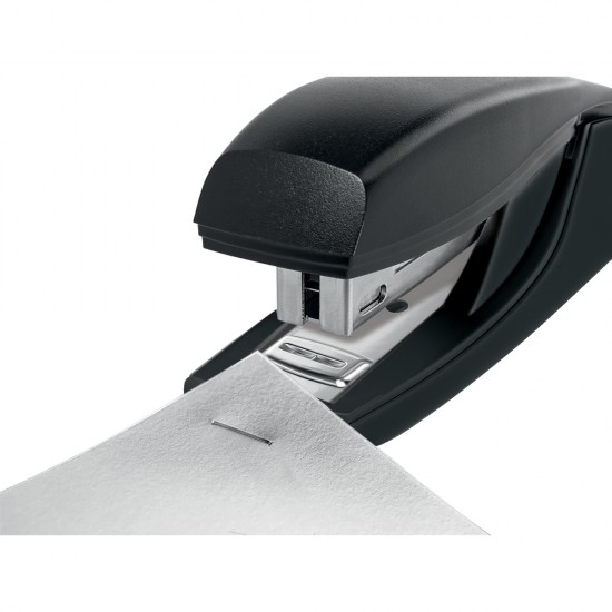 Capsator plastic Leitz Recycle, MINI NeXXt Series, 10 coli, 100 capse, P2, partial reciclat, negru
