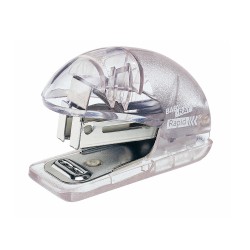 Capsator plastic Rapid F4, 10 coli, blister, 1000 capse 26/6 incluse, albastru-translucid