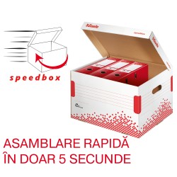 Container de arhivare Esselte Speedbox pentru bibliorafturi Container de arhivare Esselte Speedbox pentru bibliorafturi