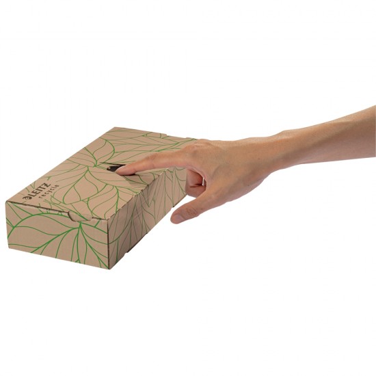 Dispenser folie de protectie Leitz Recycle, PP cu amprenta CO2 neutra, 100% reciclat reciclabil, A4, 40 bucati/cutie