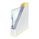 Suport vertical Leitz WOW, pentru documente, PS, A4, culori duale, alb-galben