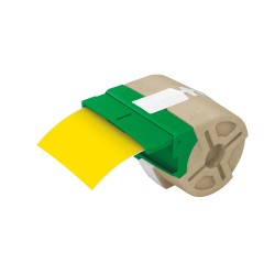 Cartus Leitz Icon, 88mmx10m, plastic galben, adeziv permanent