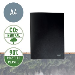 Mapa de prezentare Leitz Recycle, PP reciclat, A4, 40 de folii, negru Mapa de prezentare Leitz Recycle, PP reciclat, A4, 40 de folii, negru