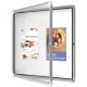 Avizier NOBO Premium Plus, interior, otel emailat, 6x A4, cu usa si cheie, magnetic, alb
