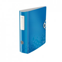Biblioraft Leitz 180° Active WOW, polyfoam, A4, 82 mm, albastru