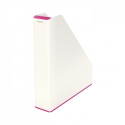 Suport vertical Leitz WOW, pentru documente, PS, A4, culori duale, alb-roz Suport vertical Leitz WOW, pentru documente, PS, A4, culori duale, alb-roz