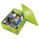 Cutie depozitare Leitz WOW Click & Store, carton laminat, mare, pliabila, verde
