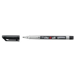 Marker permanent Stabilo, Write-4-All, corp plastic, varf rotund, 1 mm, negru Marker permanent Stabilo, Write-4-All, corp plastic, varf rotund, 1 mm, negru