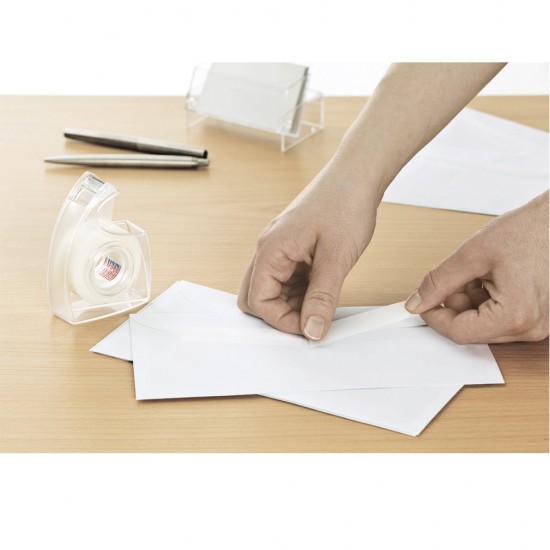 Banda Tesafilm invisibila, dimensiuni 19 mm x 33 m, cu dispenser