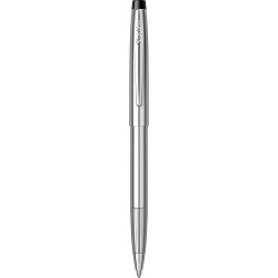 Pix cu mecanism Scrikss Chrome, corp metalic, varf M, scriere albastra Pix cu mecanism Scrikss Chrome, corp metalic, varf M, scriere albastra