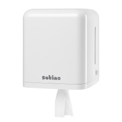 Dispenser Wepa pentru prosoape in rola cu derulare centrala, plastic, alb