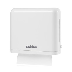 Dispenser Wepa pentru prosoape pliate, plastic, alb