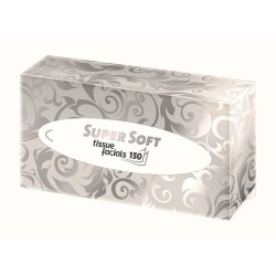 Servetele faciale, Wepa, Supersoft, 2 straturi, albe, 150 bucati/cutie Servetele faciale, Wepa, Supersoft, 2 straturi, albe, 150 bucati/cutie