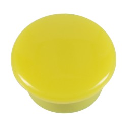 Set 10 magneti Westcott, d15 mm, galben, sustin 3/4 coli, 80g