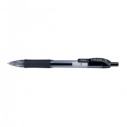 Pix cu mecanism Zebra Sarasa cu gel, grip, corp plastic, varf 0.7 mm, culoarea scrierii negru