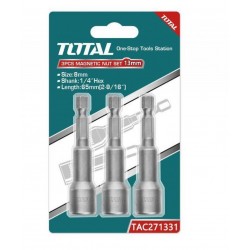 Total - Set 3chei 13mm -1/4" Hex - 65mm