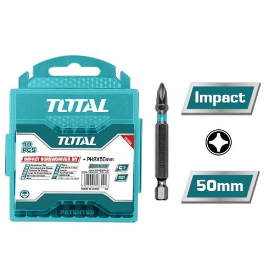 Total - Set 10 Biti De Impact Ph2x50mm