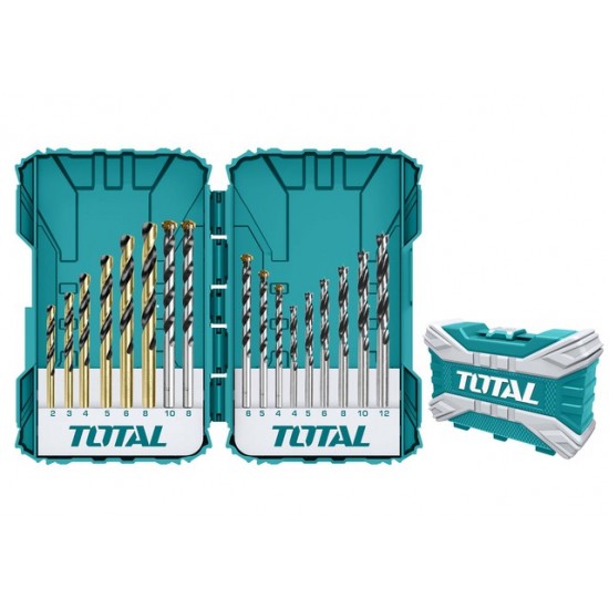 Total - Set Burghie Pentru Metal/beton/lemn 16 Buc