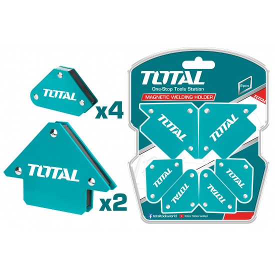 Total - Set 6 Coltare Magnetice Pentru Sudura