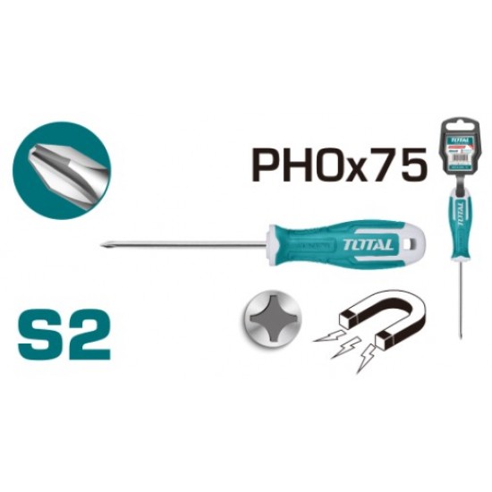 Total - Surubelnita Phillips- Ph0 - 3.0 - 75mm -(i