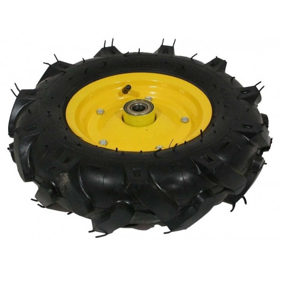 Roata Roaba - Tt - Ax 20mm - Rulment - Crampoane - 4.00-8 4pr