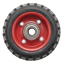 Roata Carucior - Mica - Cauciuc Brut Striat - Rulment - 125x40 (5)