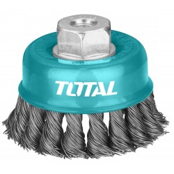 Total - Perie Sarma Tip Cupa - Fir Rasucit - 75mm