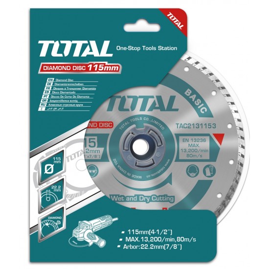 Total - Disc Debitare Beton - 115mm