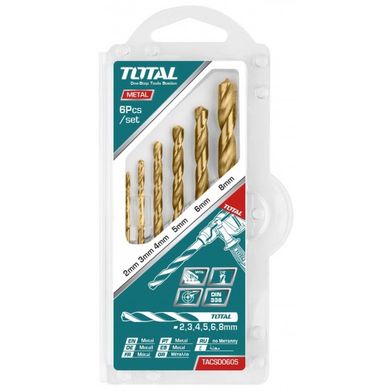 Total - Set Burghiu Pentru Metal Hss: 6 Buc