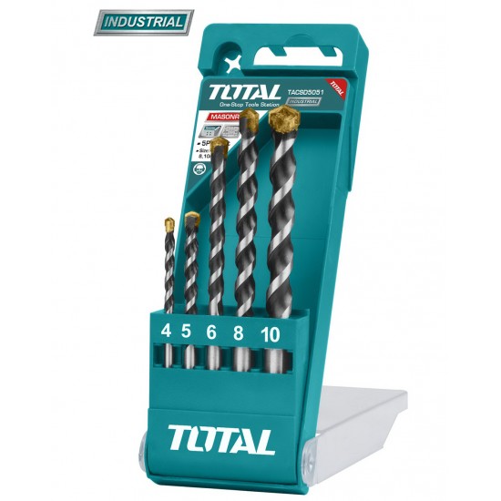 Total - Set Burghie Pentru Beton: 5 Buc (industrial)
