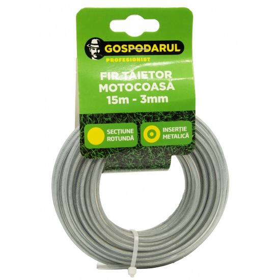 Fir Taietor Cu Insertie Metalica 15m - 3mm (sectiune Rotunda) (mc)