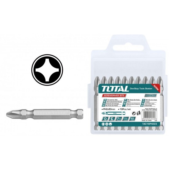 Total - Bit - Ph2/ 50mm/ 10 Buc/set (industrial)