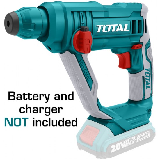 Total - Ciocan Rotopercutor - 1.5j - Li-ion - 20v (nu Include Acumulator Si Incarcator)