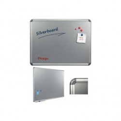 Tabla Argintie Magnetica 60 X 90 Cm, Profil Aluminiu Design, Smit