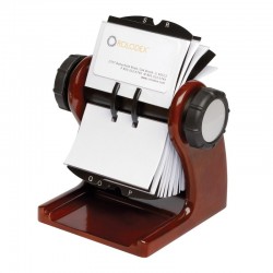 Fisier Rotativ Din Lemn Pentru 400 Carti De Vizita 67 X 102mm, Rolodex - Mahon Fisier Rotativ Din Lemn Pentru 400 Carti De Vizita 67 X 102mm, Rolodex - Mahon