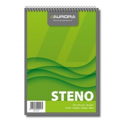 Blocnotes Cu Spirala, A5, 72 File - 60g/mp, Liniat Stanga, Aurora Office - Dictando