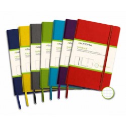 Caiet Cu Elastic, Coperti Rigide, 140 X 215mm, 96 File-80g/mp, Hartie Cream, Aurora - Matematica