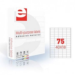 Etichete Autoadezive 75/a4, 40 X 18 Mm, 200 Coli/top, Etilaser - Albe Etichete Autoadezive 75/a4, 40 X 18 Mm, 200 Coli/top, Etilaser - Albe