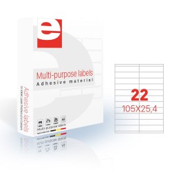Etichete Autoadezive 22/a4, 105 X 25,4 Mm, 200 Coli/top, Etilaser - Albe Etichete Autoadezive 22/a4, 105 X 25,4 Mm, 200 Coli/top, Etilaser - Albe