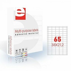 Etichete Autoadezive 65/a4, 38,1 X 21,2 Mm, 200 Coli/top, Etilaser - Albe Etichete Autoadezive 65/a4, 38,1 X 21,2 Mm, 200 Coli/top, Etilaser - Albe