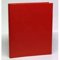 Caiet Mecanic 2 Inele - D25mm, Coperti Carton Plastifiat Pvc, A4, Aurora - Rosu