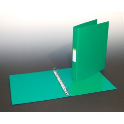 Caiet Mecanic 4 Inele - D25mm, Coperti Carton Plastifiat Pvc, A4, Aurora - Verde