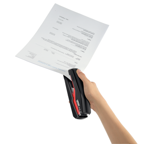 Capsator Metalic Rapid Supreme Omnipress So30, 30 Coli, Capsare Plata, Cutie, Rosu-negru - Full Stri