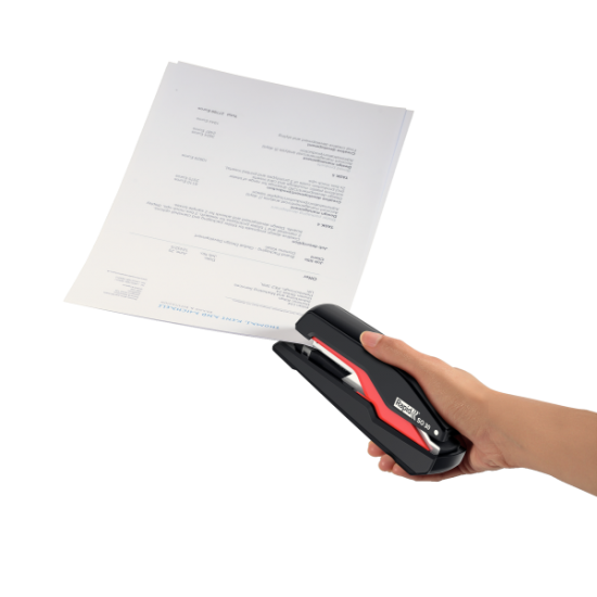 Capsator Metalic Rapid Supreme Omnipress So30, 30 Coli, Capsare Plata, Cutie, Rosu-negru - Full Stri