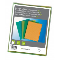 Coperta Pp - 120 Microni, Pentru Caiet A5, 5 Buc/set, Aurora - Transparent Color Asortate