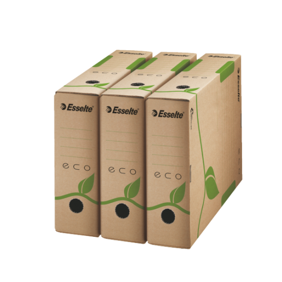 Cutie Depozitare Si Arhivare Esselte Eco, Carton, 80 Mm, Natur
