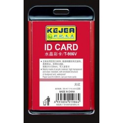 Suport Pp-pvc Rigid, Pentru Id Carduri, 91 X128mm, Vertical, Kejea -rosu