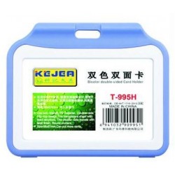 Suport Pp Tip Flip, Pentru Carduri, 66 X 97mm, Vertical, 5 Buc/set, Kejea - Albastru