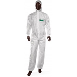 Combinezon Ajsia Lightshield, Unica Folosinta, Material Sms-55gr./mp, Fara Silicon - Alb -marime 2xl